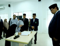 Lantik Kaprodi FTK UIN Ar-Raniry, Rektor: Jangan Persulit Mahasiswa