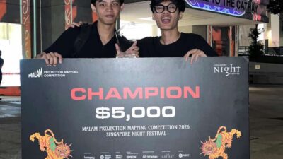 Acobean Studio dari Tulungagung Juara Kompetisi Projection Mapping di Singapura