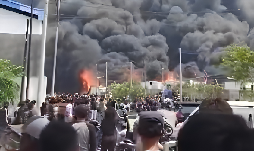 kebakaran pabrik tangerang