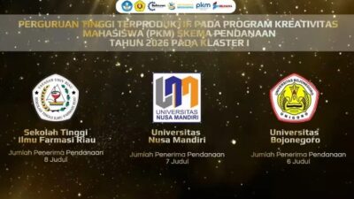 UNM Raih Penghargaan Perguruan Tinggi Terproduktif PKM 2026 Klaster 5