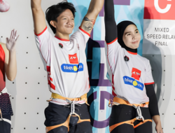 Raharjati-Rajiah Raih Emas Speed Relay Campuran di World Climbing Series 2026